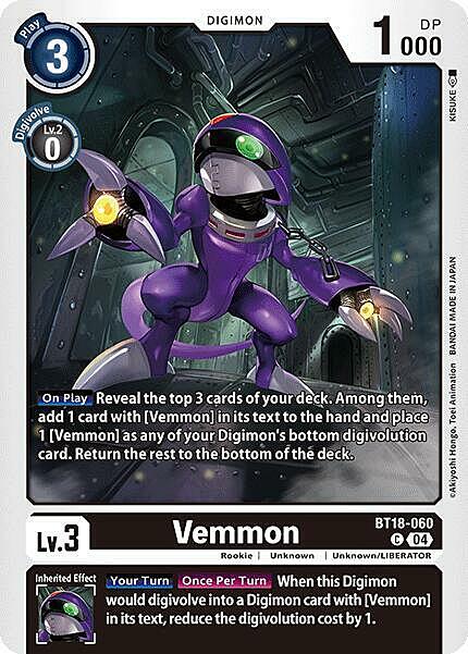 Vemmon Card Front