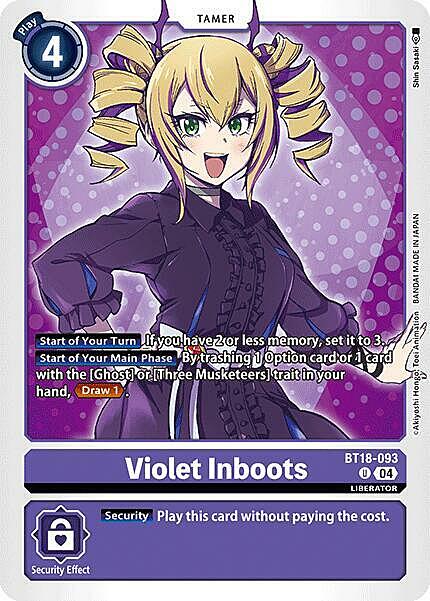 Violet Inboots Card Front