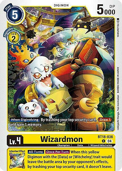 Wizardmon Card Front