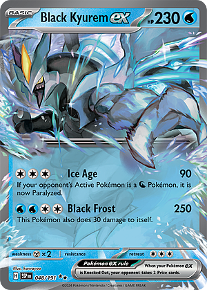 Black Kyurem EX Card Front