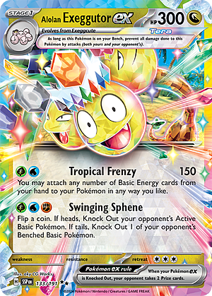 Alolan Exeggutor ex Card Front