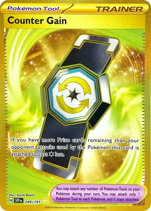 Counter Gain Card Front