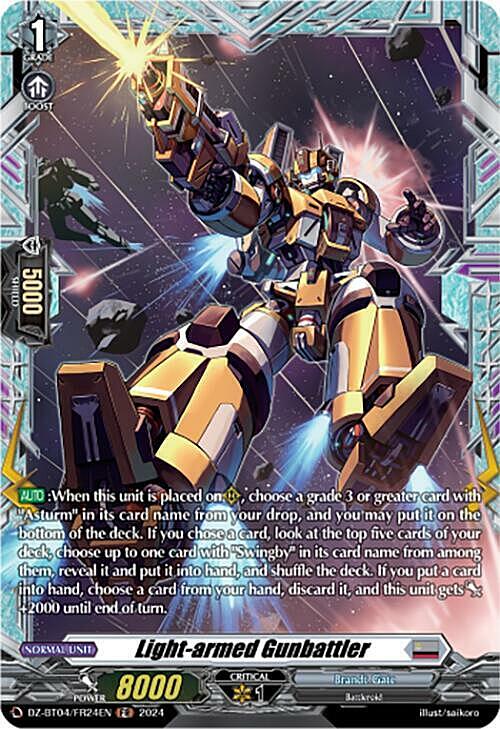 Light-armed Gunbattler Card Front