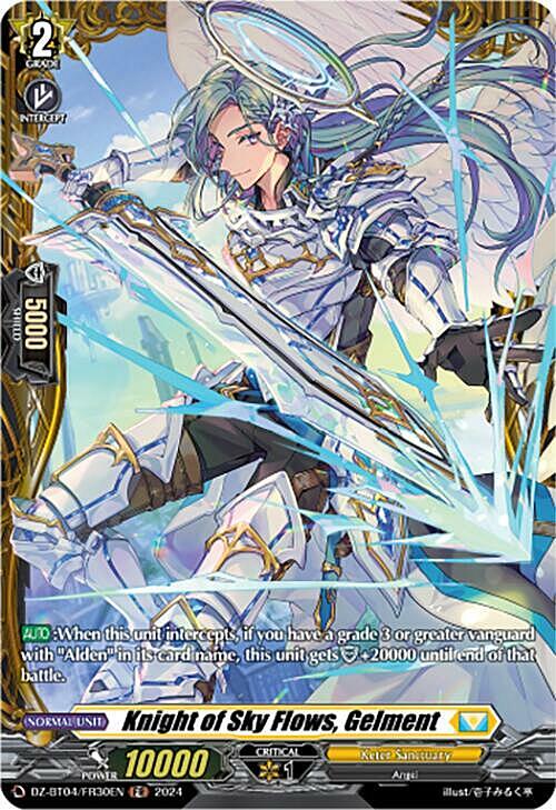 Knight of Sky Flows, Gelment Card Front