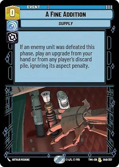 A Fine Addition Card Front