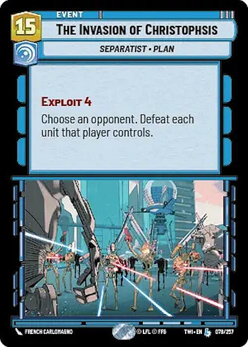 The Invasion of Christophsis Card Front