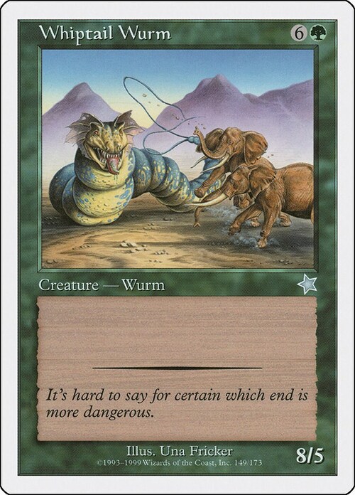 Whiptail Wurm Card Front