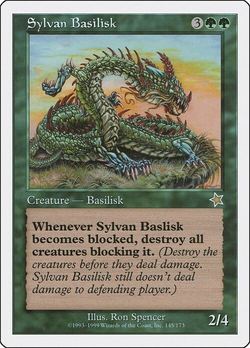 Sylvan Basilisk Card Front