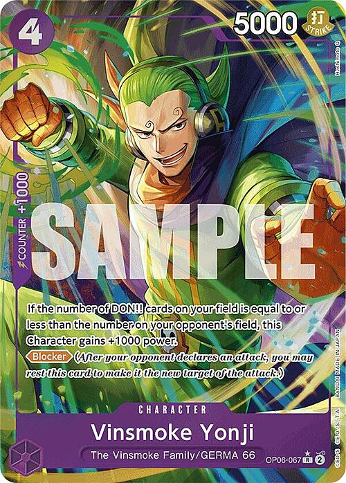 Vinsmoke Yonji Card Front
