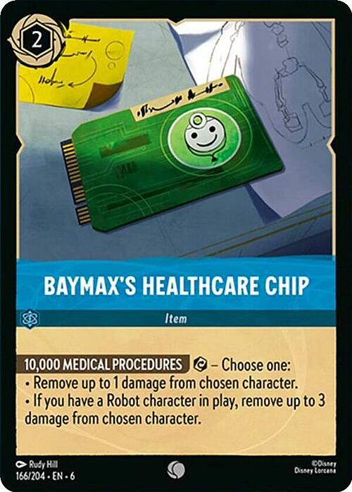 Baymax's Healthcare Chip Card Front