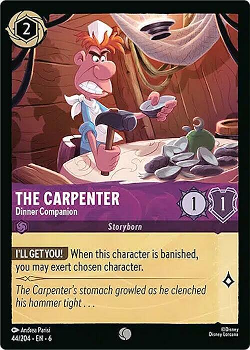 The Carpenter - Dinner Companion Card Front