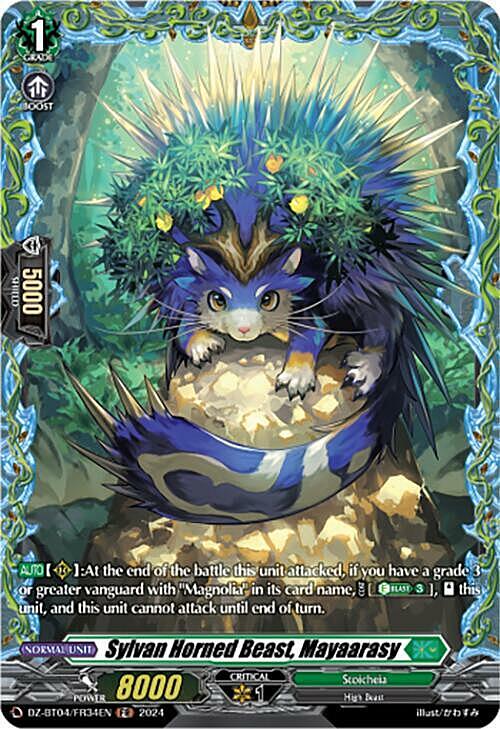 Sylvan Horned Beast, Mayaarasy Card Front