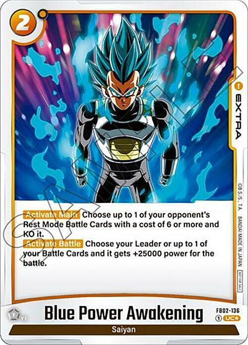 Blue Power Awakening Card Front