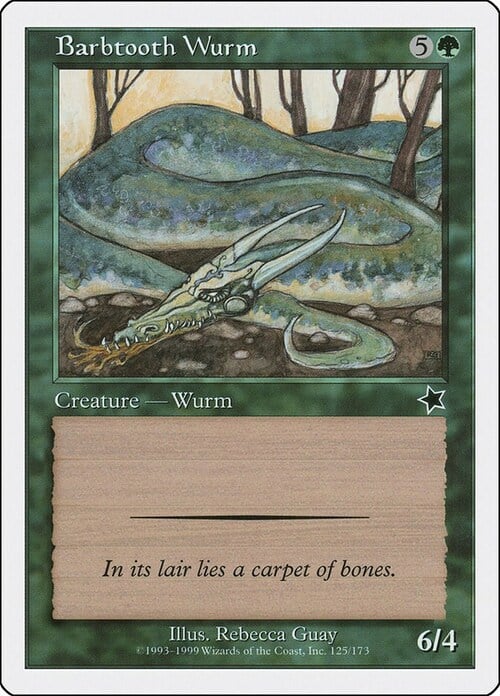 Barbtooth Wurm Card Front