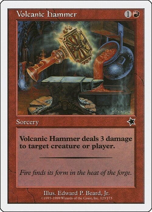Volcanic Hammer Card Front