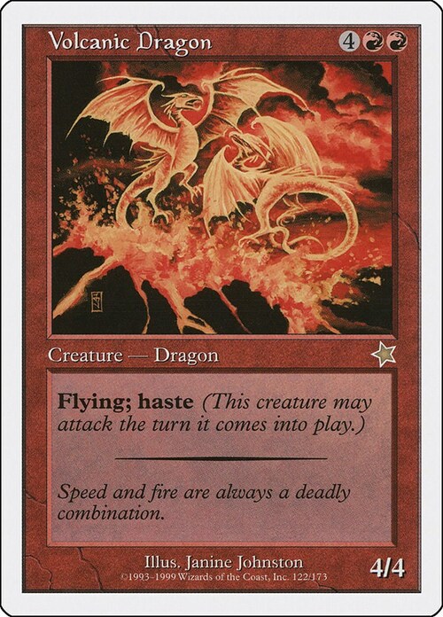 Volcanic Dragon Card Front