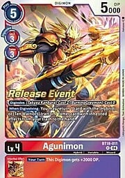 Agunimon · Pre-Release Stamped BT18-011