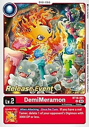 DemiMeramon · Pre-Release Stamped BT18-001