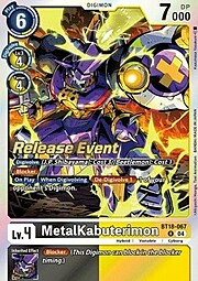 MetalKabuterimon · Pre-Release Stamped BT18-067