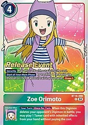 Zoe Orimoto · Pre-Release Stamped BT18-090
