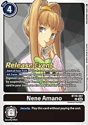 Nene Amano · Pre-Release Stamped BT19-087