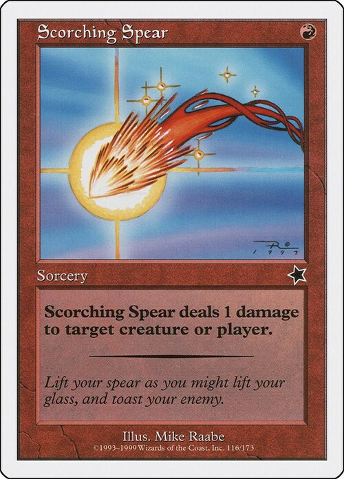 Scorching Spear Card Front
