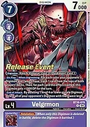 Velgrmon · Pre-Release Stamped BT18-079