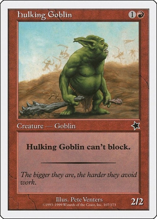 Hulking Goblin Card Front