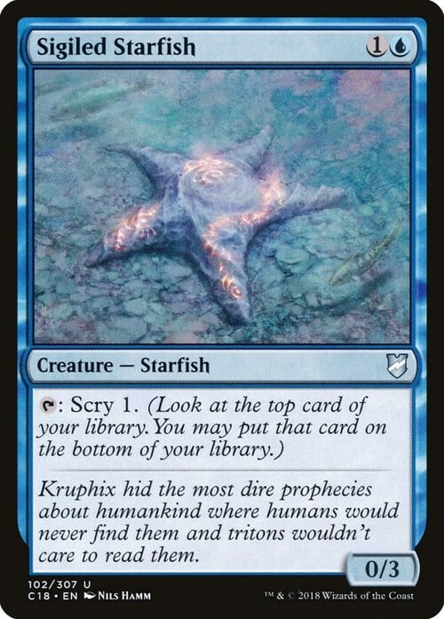 Sigiled Starfish Card Front
