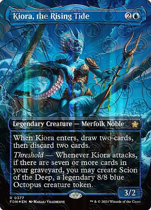 Kiora, the Rising Tide Card Front
