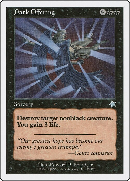 Dark Offering Card Front