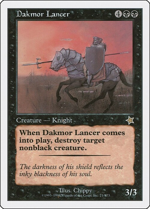 Lanciere Dakmor Card Front
