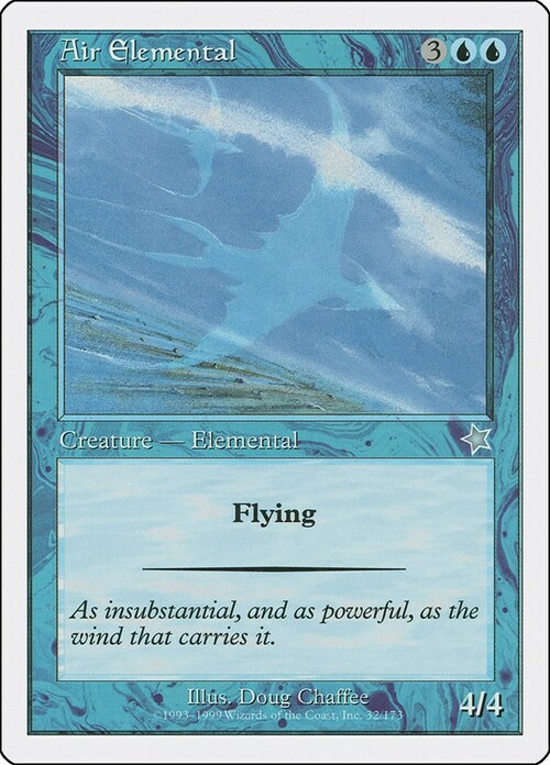Air Elemental Card Front