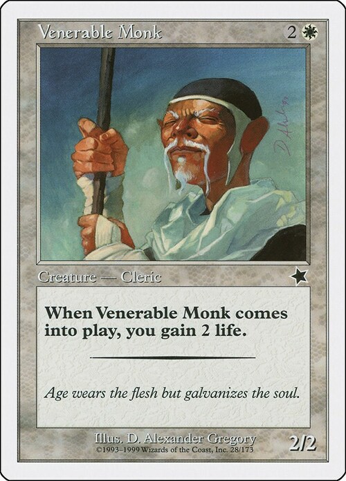 Venerable Monk Card Front