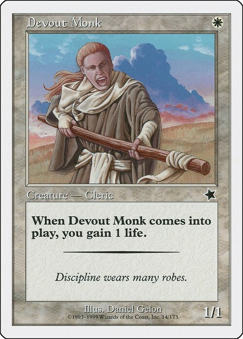 Devout Monk Card Front