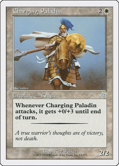 Charging Paladin Card Front