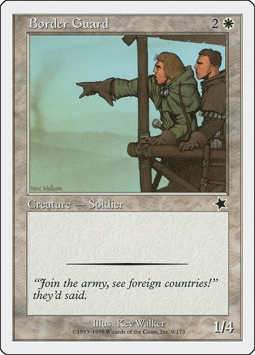 Border Guard Card Front