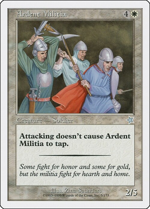 Ardent Militia Card Front