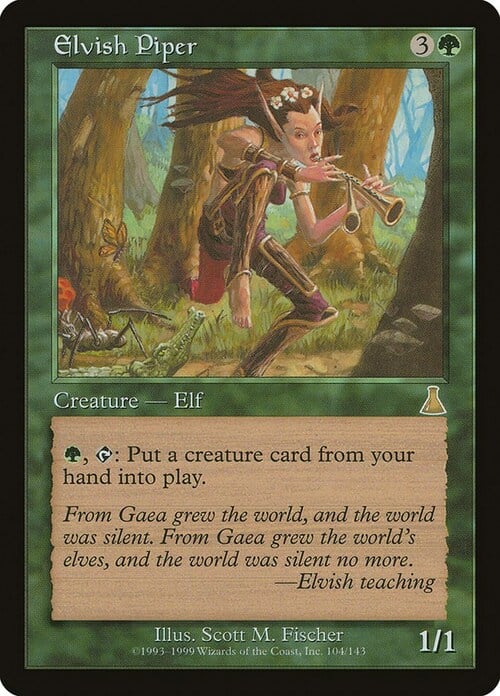 Elvish Piper Card Front
