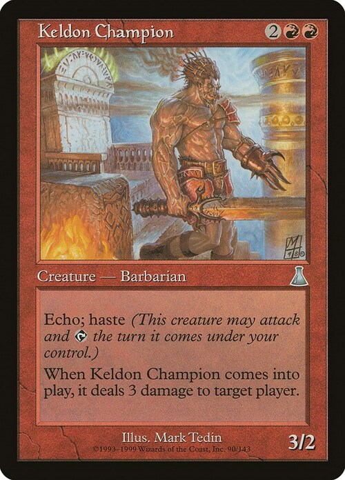Keldon Champion Card Front