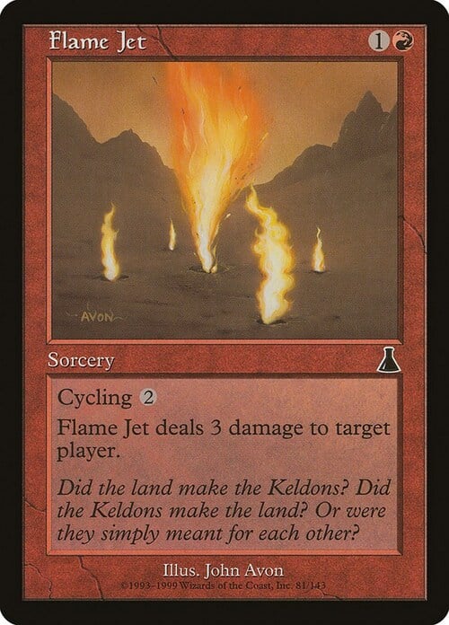 Flame Jet Card Front