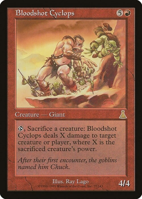 Bloodshot Cyclops Card Front
