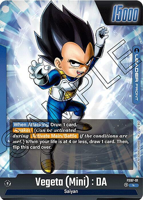Vegeta (Mini) : DA Card Front