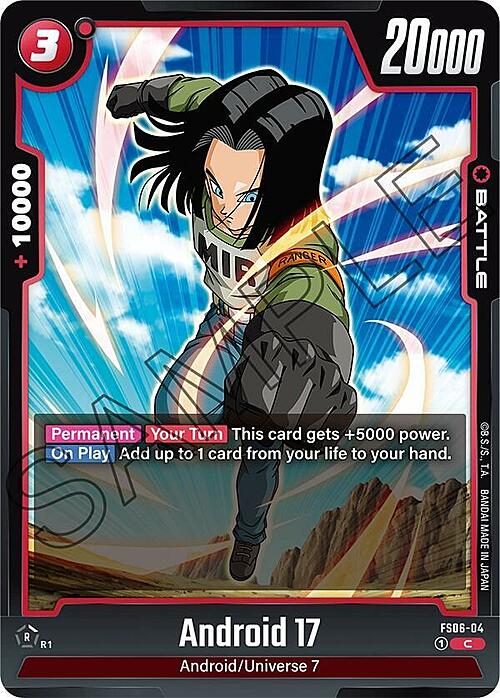 Android 17 Card Front