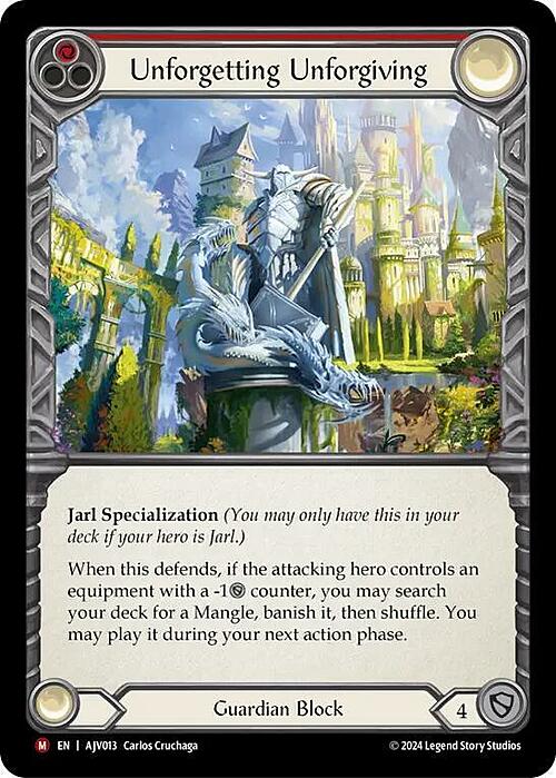 Unforgetting Unforgiving Card Front