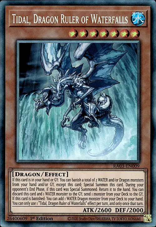Tidal, Dragon Ruler of Waterfalls Card Front