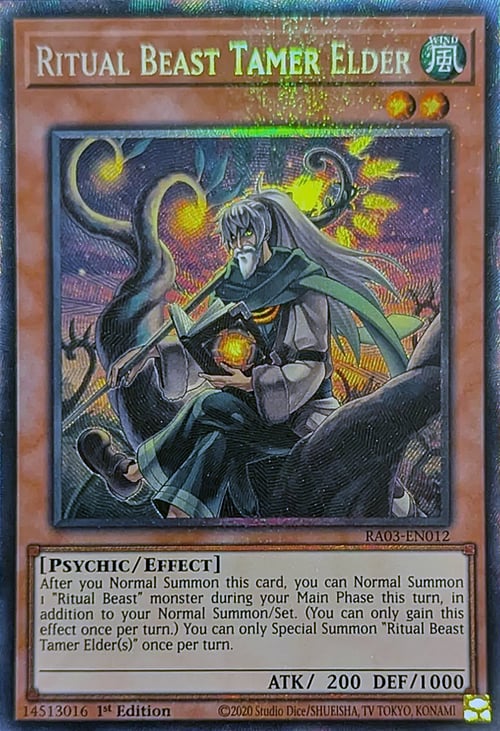 Ritual Beast Tamer Elder Card Front