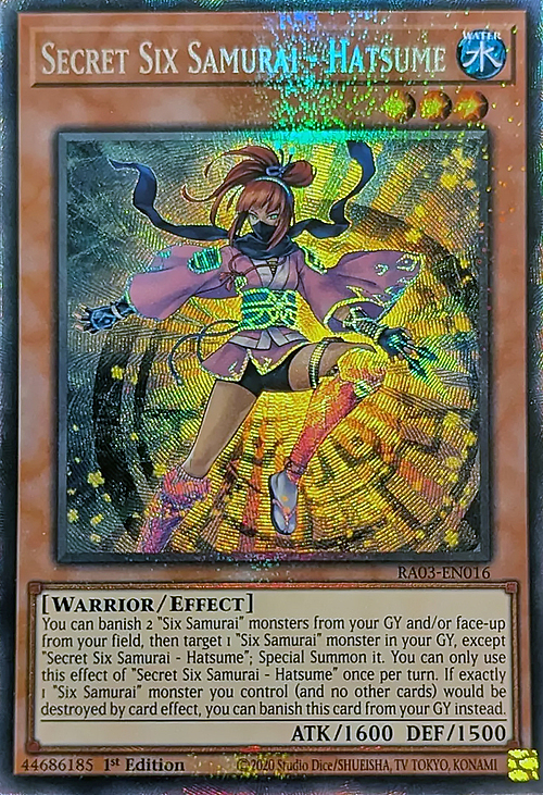Secret Six Samurai - Hatsume Card Front