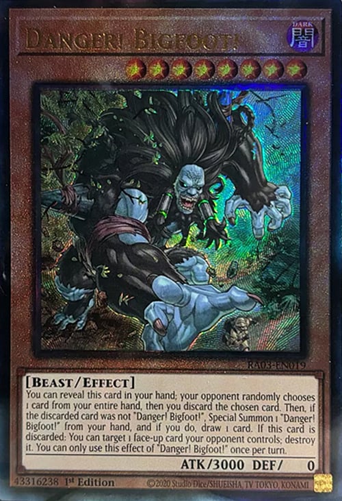 Danger! Bigfoot! Card Front