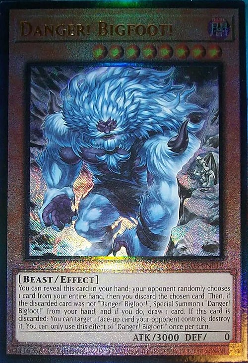 Danger! Bigfoot! Card Front